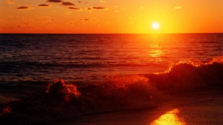 Обои море закат