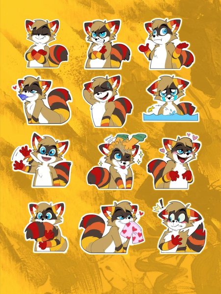 Стикеры фурри