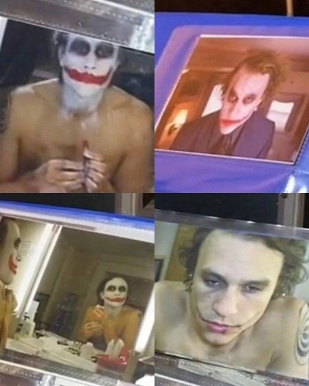 Джокер гримируется