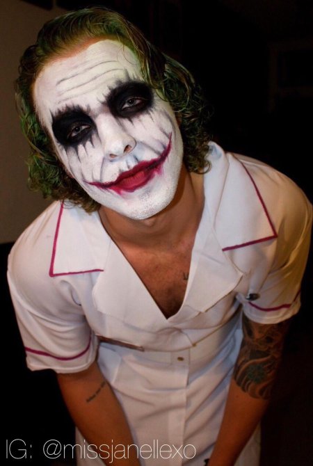 Хит леджер джокер грим