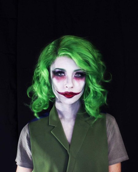 Джокер макияж на хэллоуин