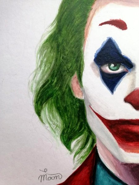 Поэтапное рисование джокер