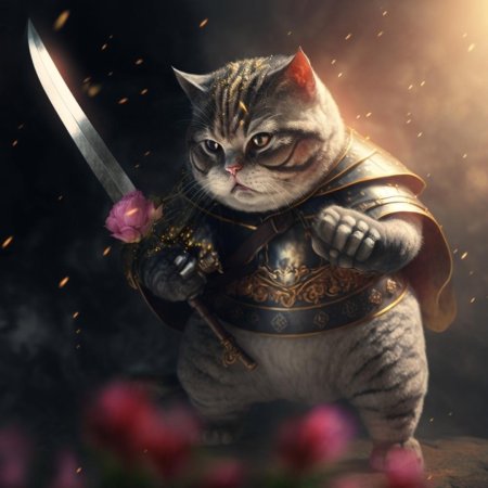 Котик в доспехах