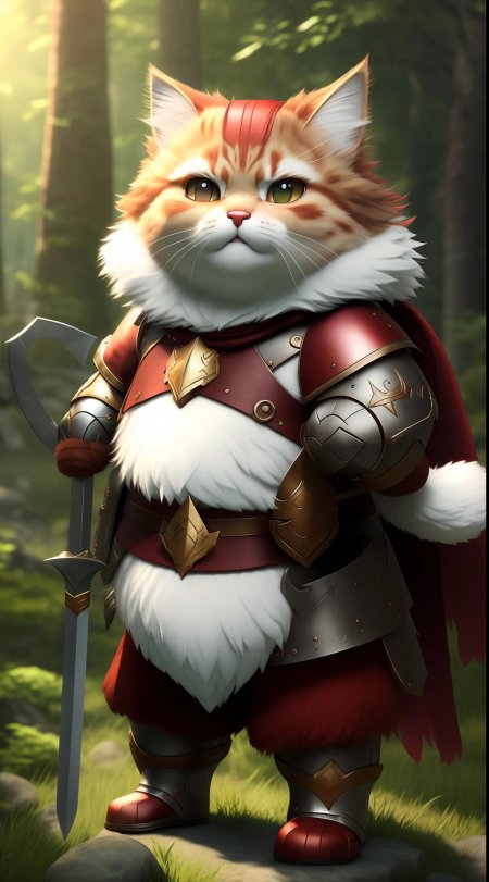 Кот рыцарь