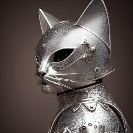 Коты рыцари нейросеть