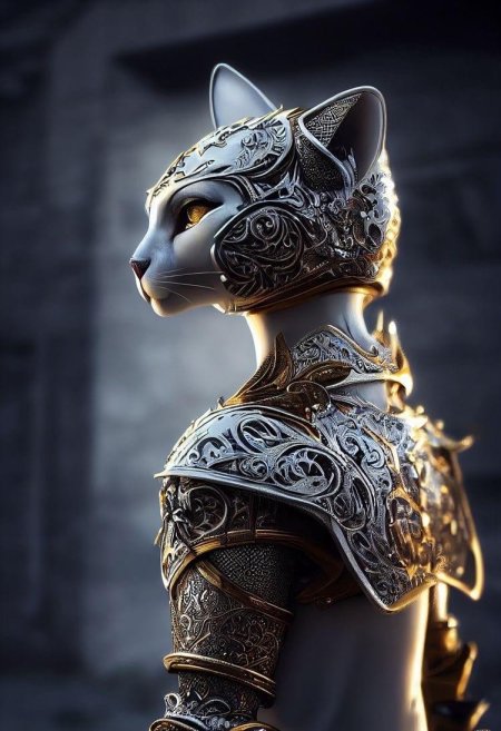 Котик в доспехах