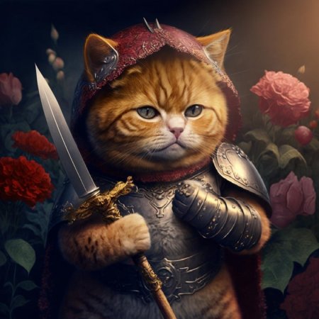 Котик в доспехах