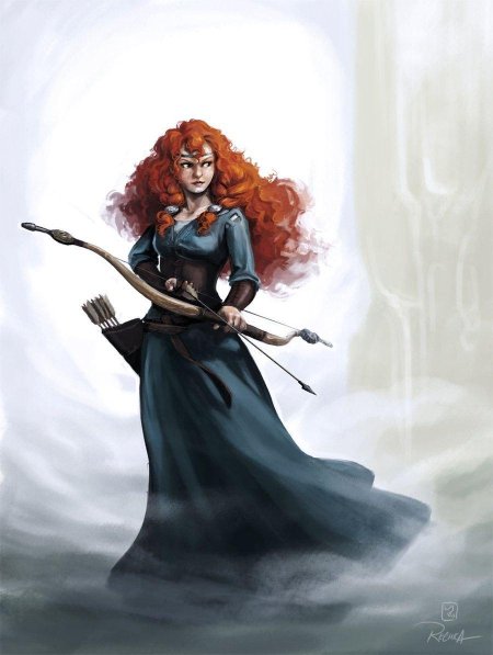 Мерида храбрая сердцем арт