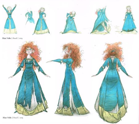 Мерида храбрая сердцем концепт