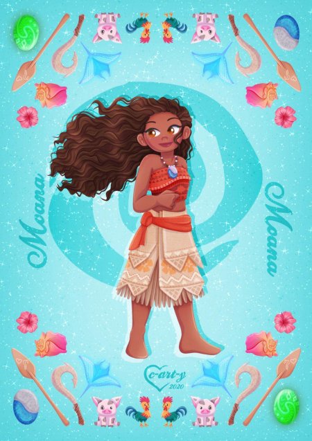 Принцессы диснея моана