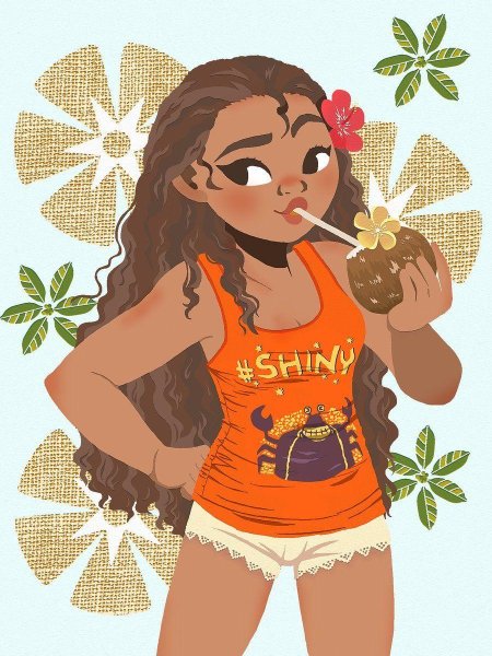 Герои современных мультиков моана рисунки