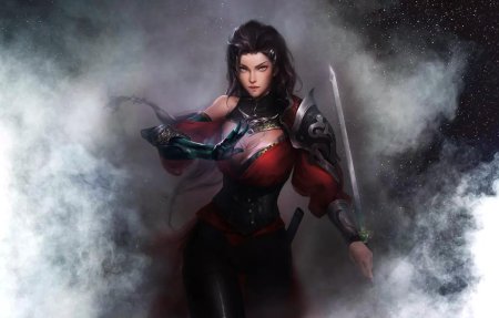 Девушка воин фэнтези