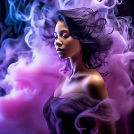 Фиолетовый дым