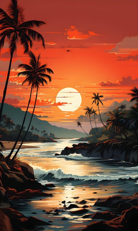 Пейзаж картина маслом