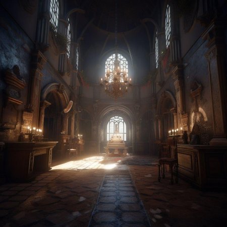 Замок интерьер