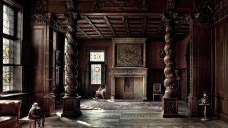 Интерьер в викторианском стиле готика