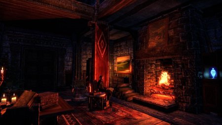 Комната с камином