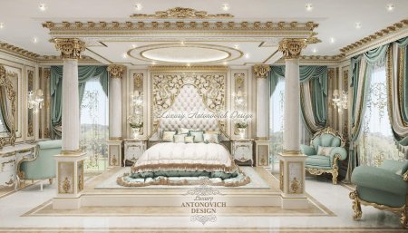 Королевская спальня luxury antonovich design