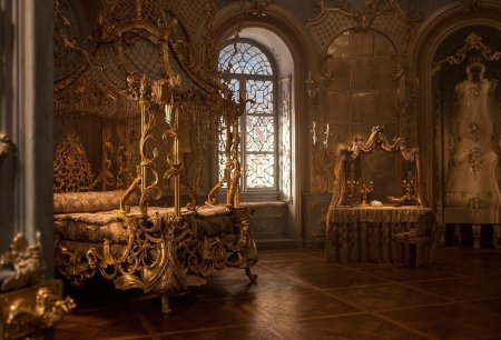 Красавица и чудовище белль в замке