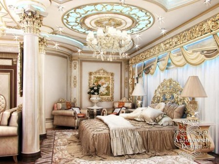 Королевская спальня luxury antonovich design