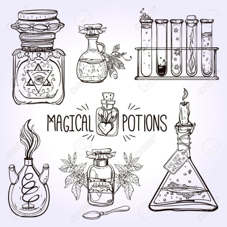 Раскраски зелья из гарри поттера