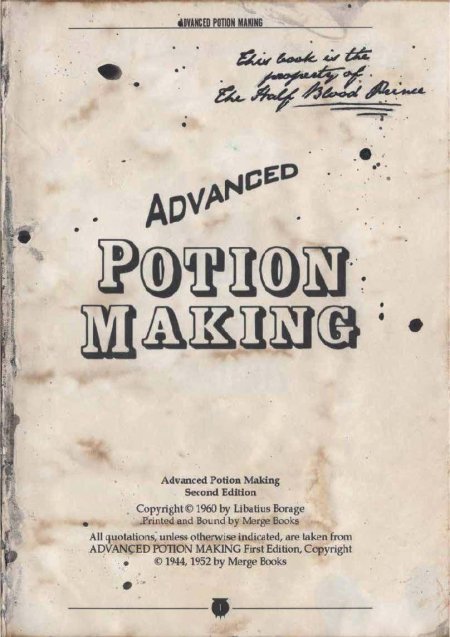Advanced potion making
