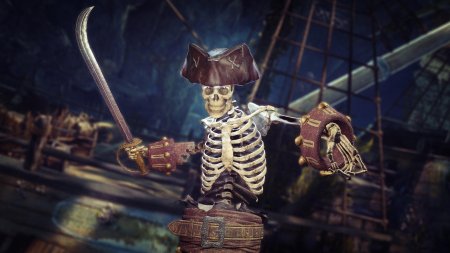 Скелет пират арт