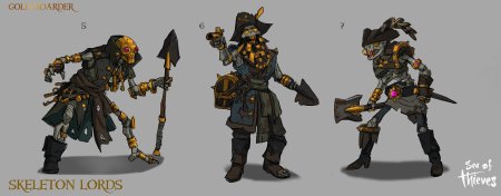 Sea of thieves скелеты капитаны