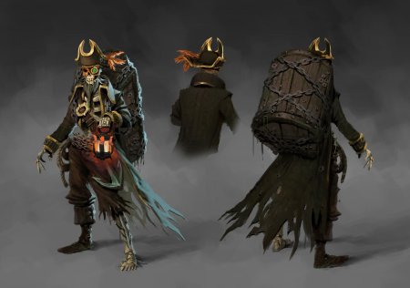 Скелет пират арт