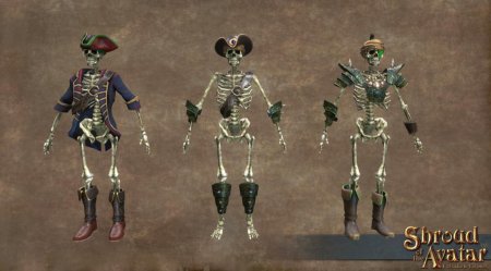 Скелет пират