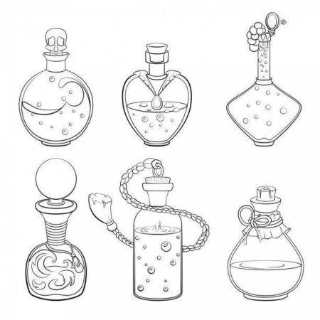 Раскраски зелья из гарри поттера