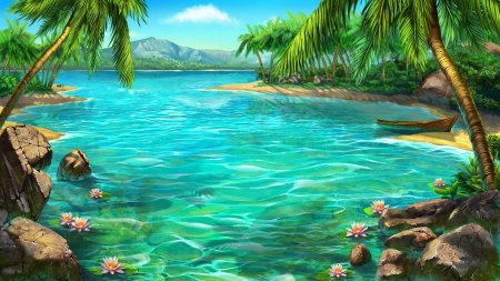 Тропический остров арт