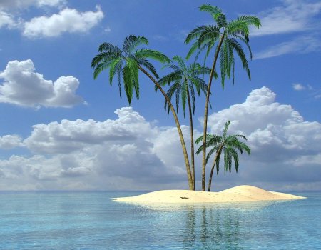 Остров с пальмами