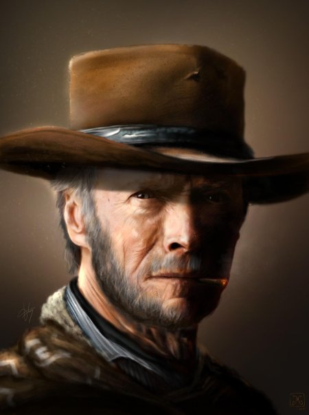 Клинт иствуд ковбой с сигарой