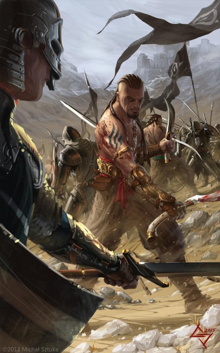 Воин с серпами