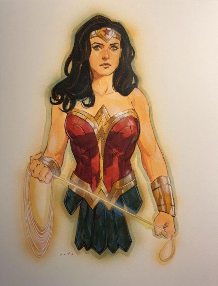 Чудо женщина рисунок