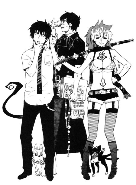 Синий экзорцист манга