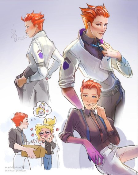 Овервотч мойра и мерси