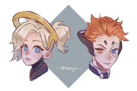 Мерси овервотч арт