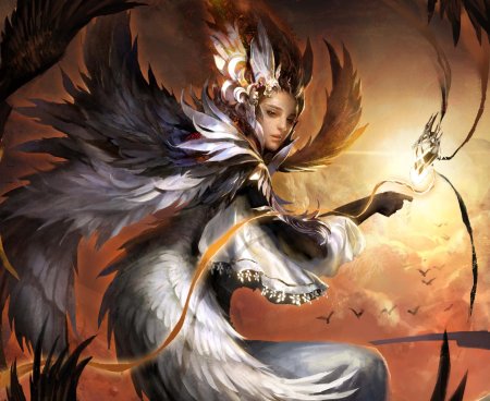 Девушка птица