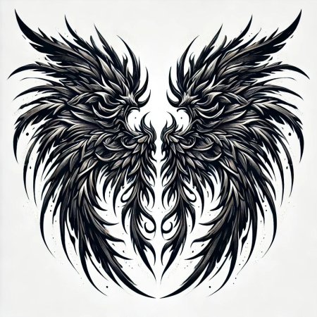 Крылья татуировка