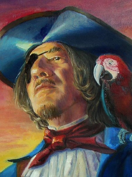 Пират картина маслом