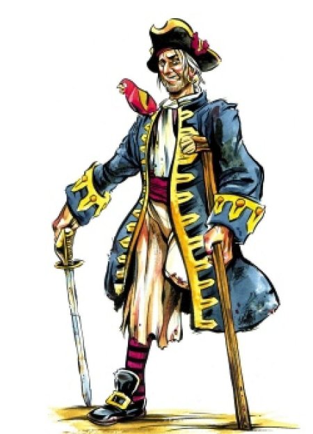 Остров сокровищ одноногий пират