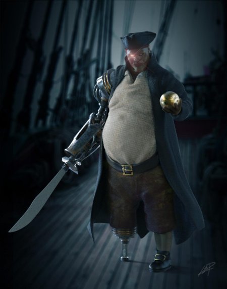 Одноногий пират джон сильвер