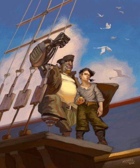 Джон сильвер и джим хокинс остров сокровищ