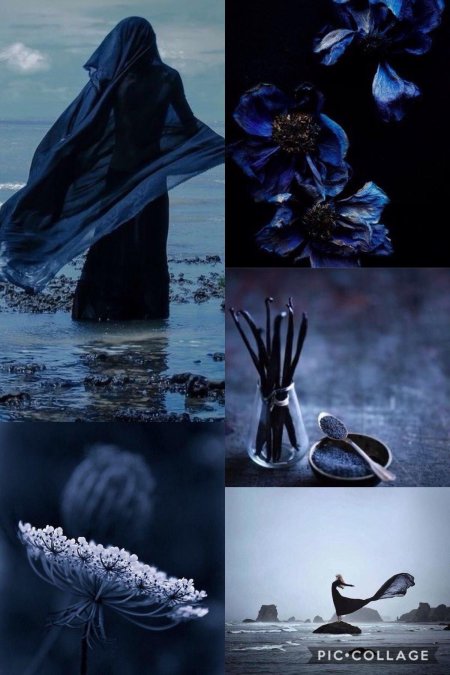 Темно синий эстетика