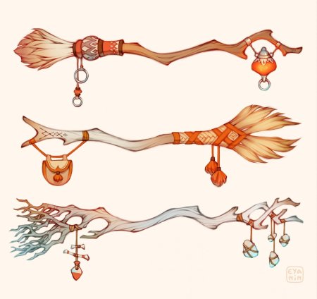 Посох шамана референс