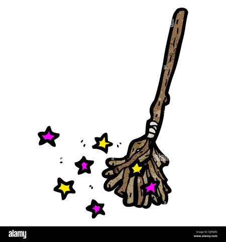 Метла мультяшная