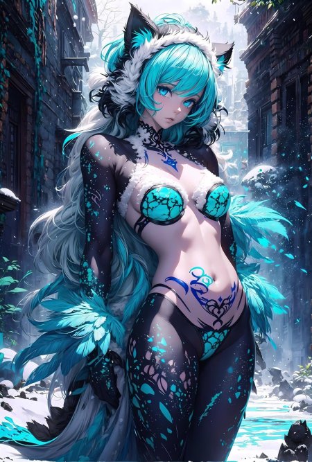 Красивая аниме девушка