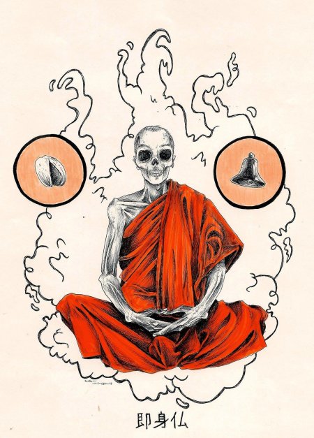 Буддийский монах арт